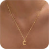 Women's Casual Ball Chain Necklace With Stainless Steel Letter Pendant Electroplated Alloy Jewelry