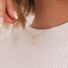 Women's Casual Ball Chain Necklace With Stainless Steel Letter Pendant Electroplated Alloy Jewelry