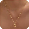 Women's Casual Ball Chain Necklace With Stainless Steel Letter Pendant Electroplated Alloy Jewelry