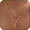 Women's Casual Ball Chain Necklace With Stainless Steel Letter Pendant Electroplated Alloy Jewelry