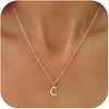Women's Casual Ball Chain Necklace With Stainless Steel Letter Pendant Electroplated Alloy Jewelry