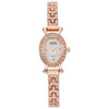 Women's Casual Chain Watch With Metal Shell Face Round Dial And Stainless Steel Buckle