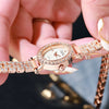 Women's Casual Chain Watch With Metal Shell Face Round Dial And Stainless Steel Buckle