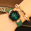 Women's Casual Fashion Alloy Imitation Leather Strap Round Dial Quartz Watch