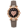 Women's Casual Fashion Electronic Watch Plastic Case Pu Strap Round Dial