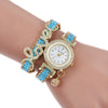 Women's Casual Fashion Pendant Watch With Love Letters And Full Diamond Design