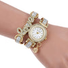 Women's Casual Fashion Pendant Watch With Love Letters And Full Diamond Design