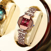 Women's Casual Fashion Quartz Watch Waterproof Ultrathin Alloy Case Stainless Steel Strap Rhombus Dial
