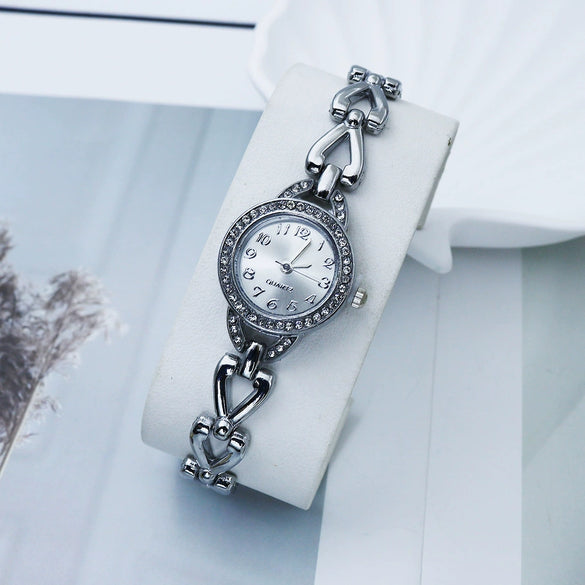 Women's Casual Fashion Quartz Watch With Alloy Case And Strap Round Dial