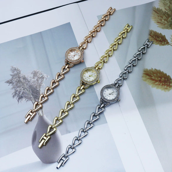 Women's Casual Fashion Quartz Watch With Alloy Case And Strap Round Dial