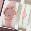 Women's Casual Fashion Watch Alloy Case Stainless Steel Strap Round Dial Pink Rhinestone Surface