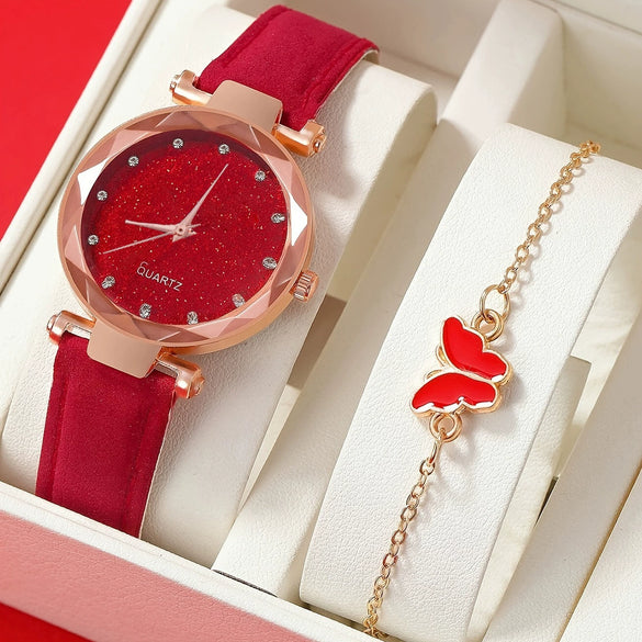 Women's Casual Fashion Watch Alloy Case Stainless Steel Strap Round Dial Pink Rhinestone Surface