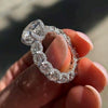 Women's Casual Light Luxury Geometric Copper Inlaid Zircon Ring Jewelry
