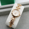 Women's Casual Metal And Stainless Steel Quartz Bracelet Watch With Round Dial