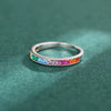 Women's Casual Minimalist Geometric Copper Zircon Ring
