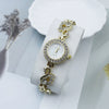Women's Casual Quartz Bracelet Watch Alloy Material Round Dial