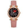 Women's Casual Quartz Digital Watch With Plastic Case Imitation Leather Strap And Round Dial