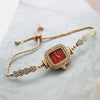 Women's Casual Quartz Square Alloy And Stainless Steel Bracelet Watch