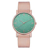 Women's Casual Quartz Watch With Alloy Case Silicone Strap And Round Dial