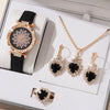 Women's Casual Quartz Watch With Round Dial Pin Buckle Imitation Leather Strap And Alloy Case