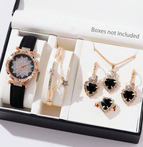 Women's Casual Quartz Watch With Round Dial Pin Buckle Imitation Leather Strap And Alloy Case