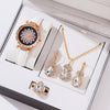 Women's Casual Quartz Watch With Round Dial Pin Buckle Imitation Leather Strap And Alloy Case