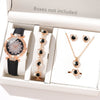 Women's Casual Quartz Watch With Round Dial Pin Buckle Imitation Leather Strap And Alloy Case