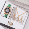Women's Casual Quartz Watch With Round Dial Pin Buckle Imitation Leather Strap And Alloy Case