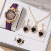 Women's Casual Quartz Watch With Round Dial Pin Buckle Imitation Leather Strap And Alloy Case