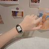 Women's Casual Retro Rectangular Alloy Belt Watch In Artistic Style