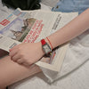 Women's Casual Retro Rectangular Alloy Belt Watch In Artistic Style