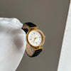 Women's Casual Round Alloy Case Imitation Leather Strap Watch With Roman Numeral Retro Style