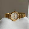 Women's Casual Round Alloy Case Imitation Leather Strap Watch With Roman Numeral Retro Style