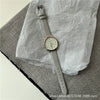 Women's Casual Round Alloy Case Quartz Watch With Ordinary Glass Mirror And Ins Style