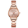 Women's Casual Simple Round Quartz Watch With Stainless Steel Belt And Alloy Case