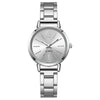 Women's Casual Simple Round Quartz Watch With Stainless Steel Belt And Alloy Case