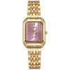 Women's Casual Square Alloy And Stainless Steel Band Fashion Quartz Watch