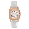 Women's Casual Square Alloy Case Imitation Leather Strap Watch