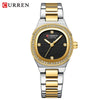 Women's Casual Square Dial Quartz Watch With Alloy Band And Rhinestones