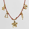 Women's Casual Style Stainless Steel Geometric Oil Dripping Heart Flower Sun Rope Clavicle Chain With Electroplating