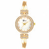 Women's Casual Versatile Alloy Watch With Round Dial And Stainless Steel Clasp