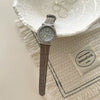 Women's Casual Watch With Round Dial Imitation Leather Strap Metal Case And Stainless Steel Buckle