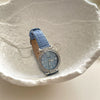 Women's Casual Watch With Round Dial Imitation Leather Strap Metal Case And Stainless Steel Buckle