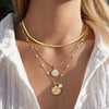 Women's Chic Minimalist Copper Three Piece Necklace Set With Starfish Shell And Pearl Pendant Electroplated Regular Chain Jewelry