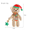 Women's Christmas Bear Brooch Alloy Cartoon Animal Diamonddecorated Decorative Jewelry Gift