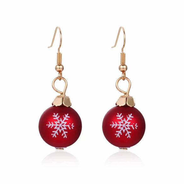 Women's Christmas Elk Bell Drop Earrings Electroplated Alloy Holiday Animal Jewelry With Stainless Steel Posts