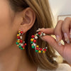 Women's Christmas Elk Bell Drop Earrings Electroplated Alloy Holiday Animal Jewelry With Stainless Steel Posts