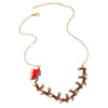 Women’s Christmas Elk Sleigh Pendant Necklace Zinc Alloy Electroplated Animal Design With Casual Festival Style For Wholesale Jewelry