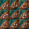 Women's Christmas Jewelry Set With Snowman Snowflake And Bell Pendants Electroplated Alloy Necklace And Earrings