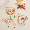 Women's Christmas Star Brooch Zinc Alloy Festive Bow Snowflake Reindeer Tree Design Electroplated Holiday Jewelry Pin